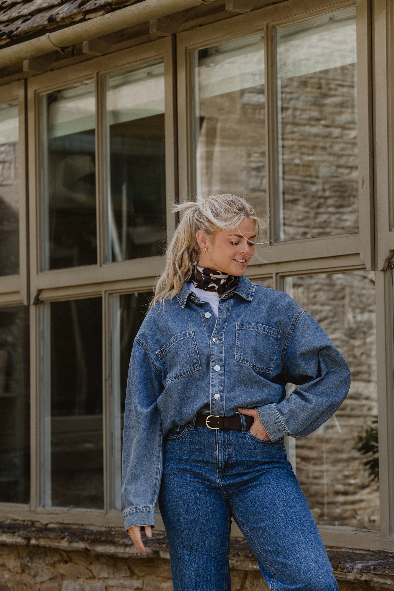 VMJENNIE Denim Shirt - Medium Blue Denim